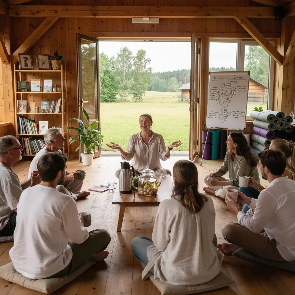 Česnako žolelių arbata, skirta širdies ir kraujagyslių sistemai, supakuota elegantiškame maišelyje.