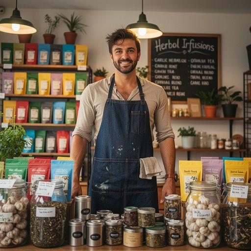 Raminanti aplinka, kurioje mėgaujamasi česnako arbata.